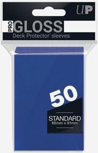 PRO-Gloss Standard Deck Protectors - Blue (50-Pack) (Modern Logo)