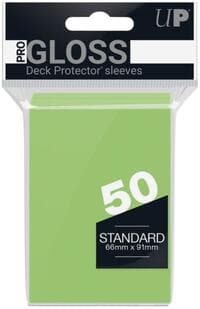 PRO-Gloss Standard Deck Protectors - Lime Green (50-Pack) (Modern Logo)