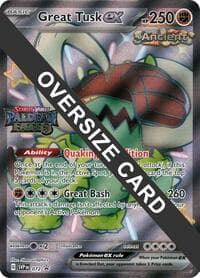 Great Tusk ex - 072 (Paldean Fates Stamped)