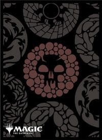 Magic: The Gathering Player's Card Sleeve - Mana Minimalist - Black Mana MTGS-294 (80-Pack)