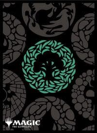 Magic: The Gathering Player's Card Sleeve - Mana Minimalist - Green Mana MTGS-296 (80-Pack)