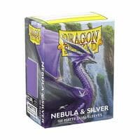 Dragon Shield Dual Matte Standard Sleeves - Nebula & Silver (100 Pack)