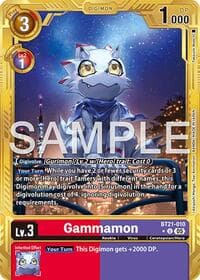 Gammamon - BT21-010 (Gold Border)