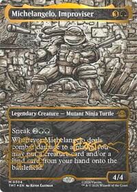 Michelangelo, Improviser (Borderless) (Gold-Stamped Signature)