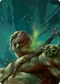 Riptide, Lurker of the Deep // Gravy Bones, Shipwrecked Looter Double Sided Art Card (Top Left)
