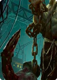 Riptide, Lurker of the Deep // Gravy Bones, Shipwrecked Looter Double Sided Art Card (Middle Right)