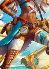 Puffin, Full Steam Ahead // Marlynn, Treasure Hunter Double Sided Art Card (Middle Center)