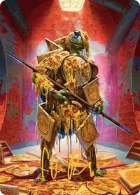 Commander's Plate Art Card (Gold-Stamped Signature)