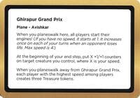Ghirapur Grand Prix (Black Lotus Unknown Planechase)