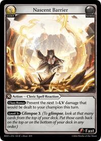 Nascent Barrier (Curio Foil)