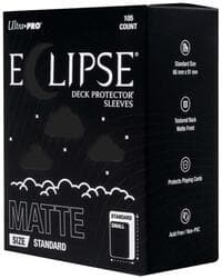 Eclipse Standard Matte Deck Protector Sleeves - Jet Black (105-Pack)