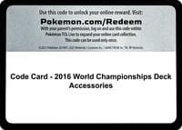 Code Card - 2016 World Championships Deck Accessories