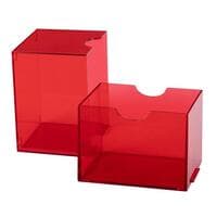 Dragon Shield Strongbox Deck Box - Clear Red (Holds 100+)