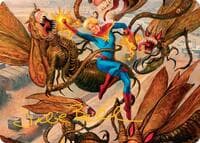 Captain Marvel, Apex Avenger Art Card (Gold-Stamped Signature)