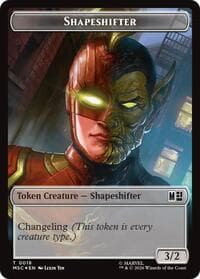 Shapeshifter (018) // Villain (025) Double-Sided Token (Surge Foil)