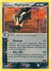 Team Magma's Mightyena - 21/95