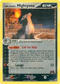 Team Magma's Mightyena - 37/95