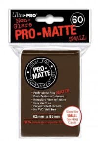 Pro-Matte Small Deck Protectors - Brown (60-Pack)
