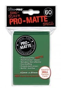 Pro-Matte Small Deck Protectors - Green (60-Pack)