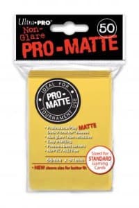 Pro-Matte Standard Deck Protectors - Yellow (50-Pack)