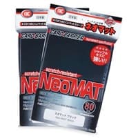 KMC Full Sized Neo Matte - Perfect Size Sleeves - Black (80-Pack)