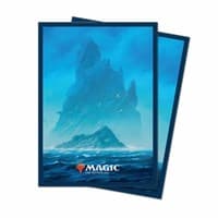 Unstable Lands Island Standard Deck Protector sleeves for Magic (100-Pack)