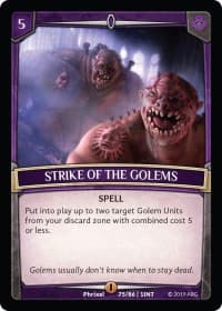 Strike of the Golems