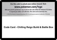 Code Card - Chilling Reign Build & Battle Box