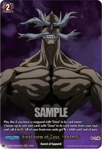 Final Form of Zeus, "Adamas" (RGR)