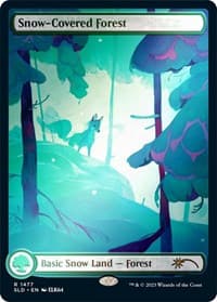 Snow-Covered Forest (1477) (Rainbow Foil)
