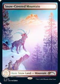 Snow-Covered Mountain (1476) (Rainbow Foil)