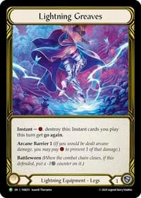 Lightning Greaves (Golden) - FAB251
