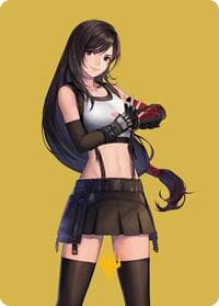 Tifa, Martial Artist Art Card (Gold-Stamped Planeswalker Symbol)
